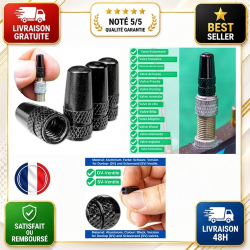 Bouchons valves vélo - , presta
