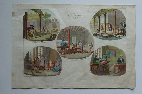 Gravure 1825 industrie - industrie, /
