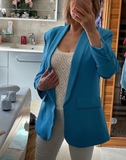 Blazer femme bleu, taille