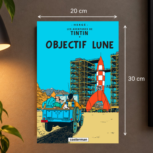 Plaque métal tintin - plaque,