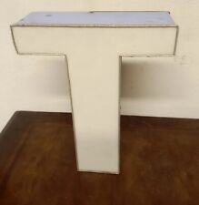 Antique Letter T Neon Sign Aluminum Profile 60s/70s
