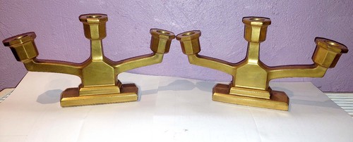 Rare paire bougeoirs - paire,