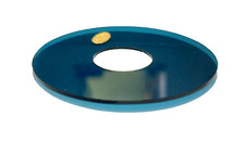 (10 pièces) Bobeche plat, cristal de Bohême Ø75 mm, trou central Ø25 mm, lustres