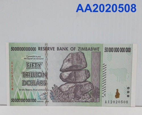 Zimbabwe trillion dollars - 50,