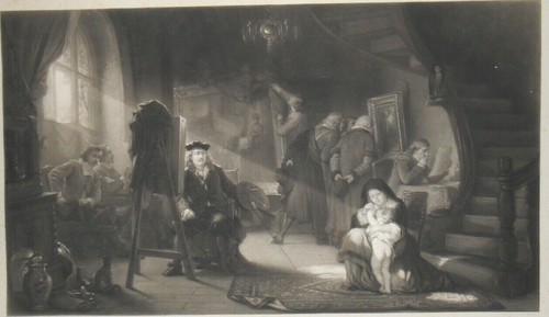 Eau forte gravure - gravure, d'après
