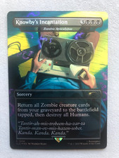 Mtg Carte Magic Secret Lair Knowby's Incantation Zombie Apocalypse Eng FOIL NM