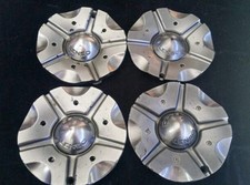 Lenso Wheels Grey/Gunmetal Custom Wheel Center Caps SET USED