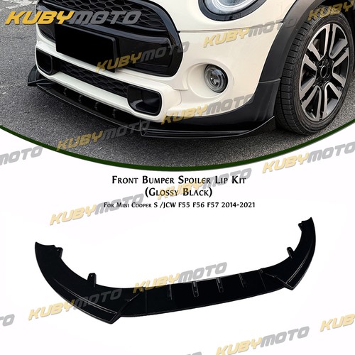 Gloss black front spoiler - front,