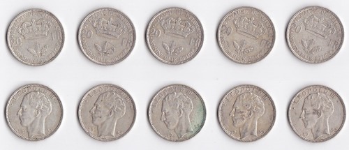 Francs argent roi leopold - 20,