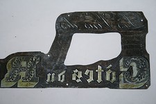 plaque laiton étiquette