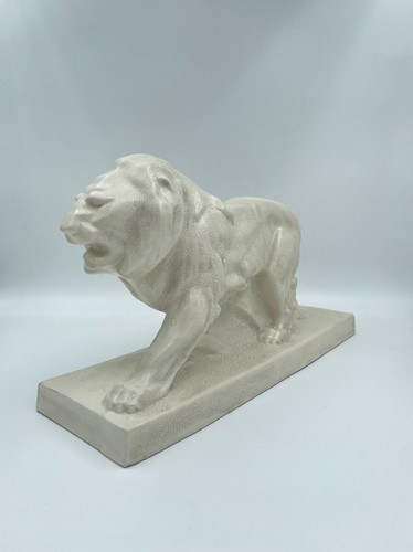 Lion céramique craquelée - en,