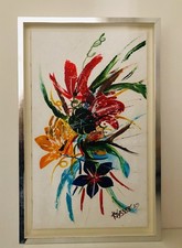 Tableau floral original au