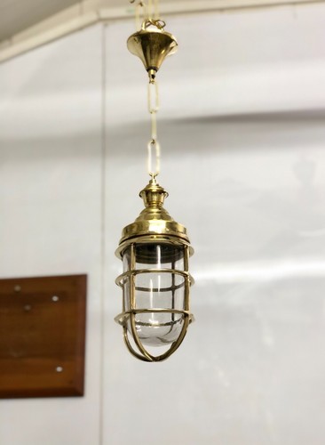 Lustre ancien laiton - lustre, marin