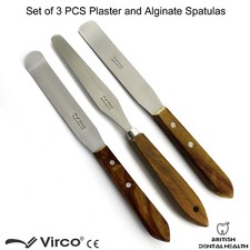 3X Plâtre & Alginate Mixage Spatule 21CM Cire & Modélisation Labo Instruments