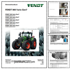 Fendt 930 933 936 939 942 Vario Gen7 Workshop Manual DE PDF