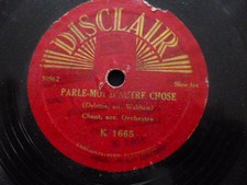 DISQUE ANCIEN POUR PHONOGRAPHE