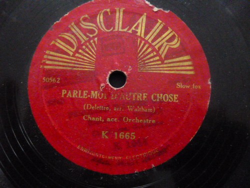 Disque ancien pour - pour, phonographe