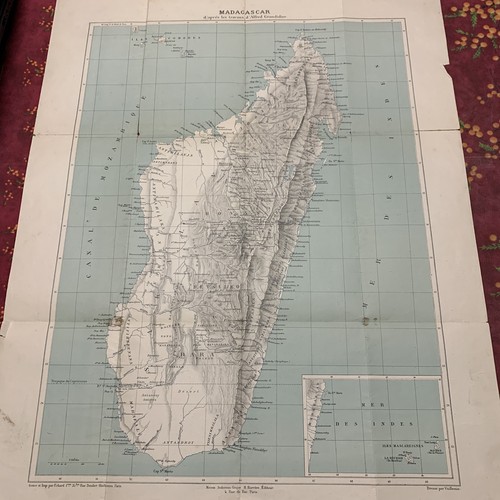 Carte ancienne madagascar - ancienne,