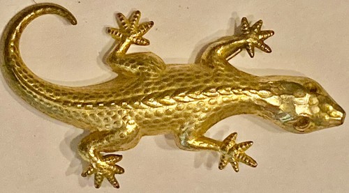 Broche ancienne lezard - broche,
