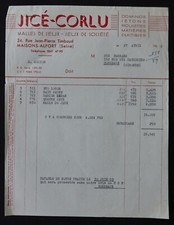 Billhead Invoice MAISONS-ALFORT Board Games Jicé CORLU Domino Roulette 128