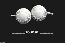 Lot of Two Foreign Legion Slat Buttons (16mm) (Silver) ?4a.