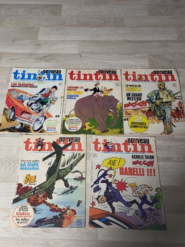 Lot 5 journaux - –, tintin