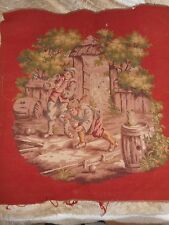 ANTIQUE TAPESTRY/WOOL WEAVING/FOR CHAIR OR CUSHION/PETANQUE/XIXè/70x65cm