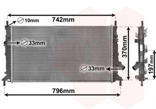 Van wezel radiateur eau - wezel, À
