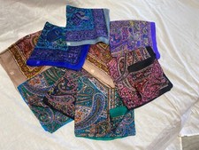 50 pièces écharpes carrées en satin foulard en soie foulard tête cou envelopp...