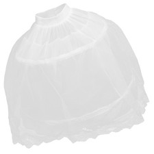  Robe de mariée jupon pour enfants Robe de doublure en maille en dentelle