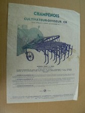  Brochure / agricultural catalogue: CHAMPENOIS farmer divider CR