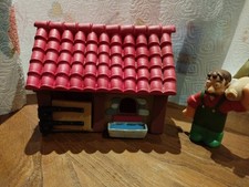 2 figurines Animaux Collection: Animaux la ferme Atlas PORCHERIE ET FERMIER 