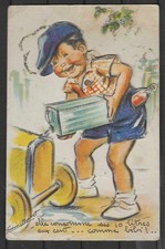 Postcard Germaine BOURET dim 9 x 14 cm with superb cutout