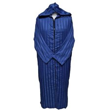 Homme Marocain Bleu Capuche Manches Longues Coton Mélange Thobe Juba Djellaba
