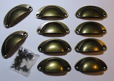 10Pcs Poignée Coquille Tiroir Bouton Meuble Placard Armoire