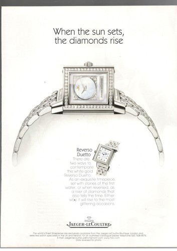 Jaeger lecoultre publicité - lecoultre,