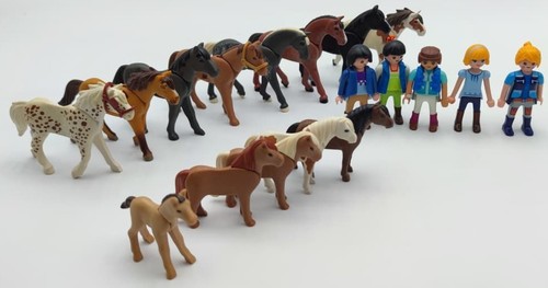 Playmobil lot chevaux poney - lot,