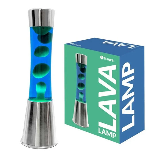 Lampe lave fisura bleu - lampe,