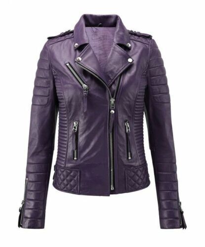 Veste cuir pour femme - cuir,