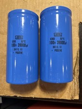 Hafler DH-500 Power Supply Caps Used Work Excellent 100 Volt 39,000  uf. Mfd