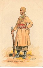 UNIFORME Soldat SAPHI MAROCAIN  illustrateur Maurice TOUSSAINT