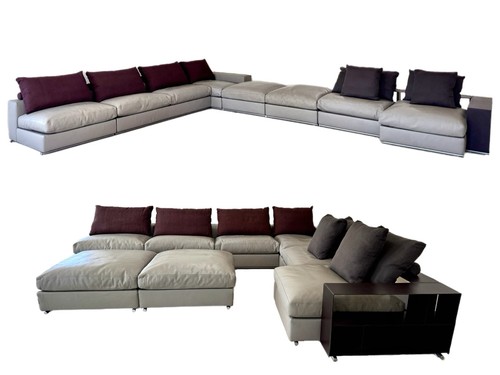 Flexform groundpiece leather - flexform,