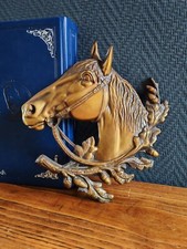 Signed Bronze Horse Wall Sculpture - Authentic Vintage Equestrian Art