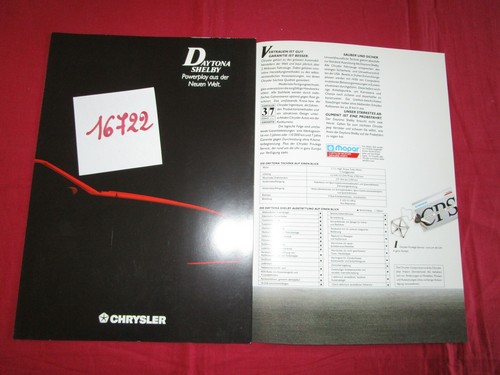 16722 chrysler daytona - n°16722,