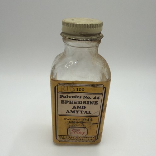 Rare ephedrine amytal bottle - rare,