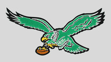 HUGE 15-inch Green Chenille Philadelphia Eagles Patch  Iron-On / Sew-On