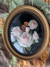 CADRE OVALE VINTAGE FLEURS