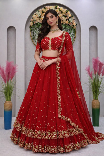 Fête lehenga choli - choli, indien