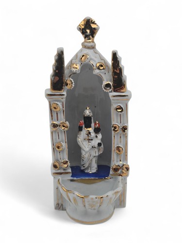 Bénitier porcelaine vierge - bénitier,
