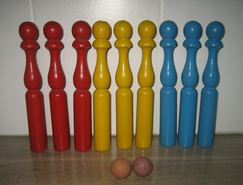 Ancien jeu quilles en - ancien,